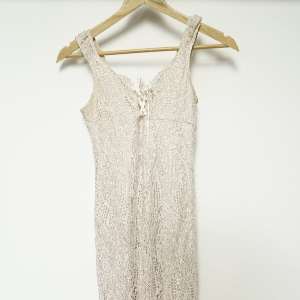 Gold flapper dress